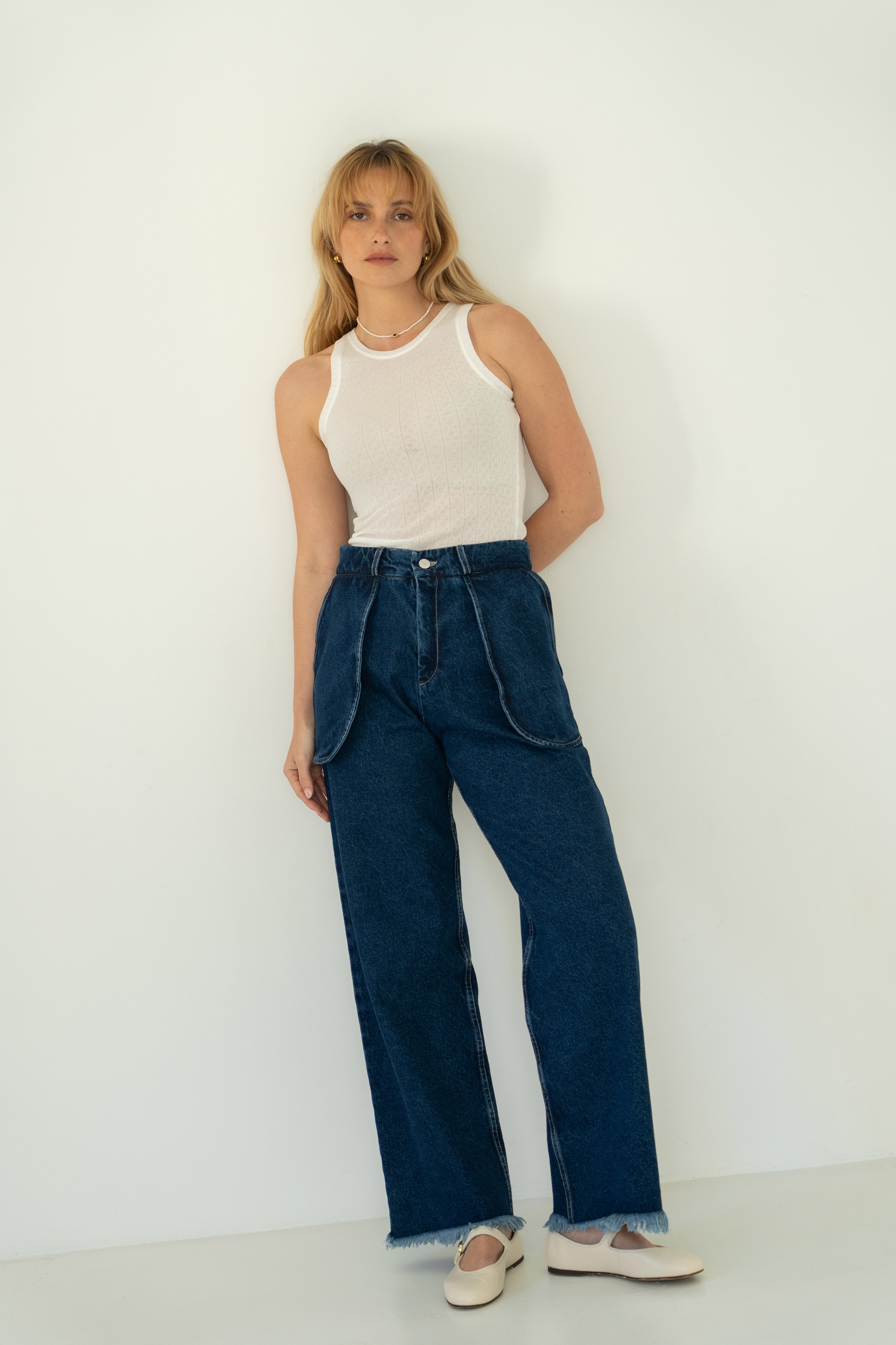 Calças BENI denim - azul jeans