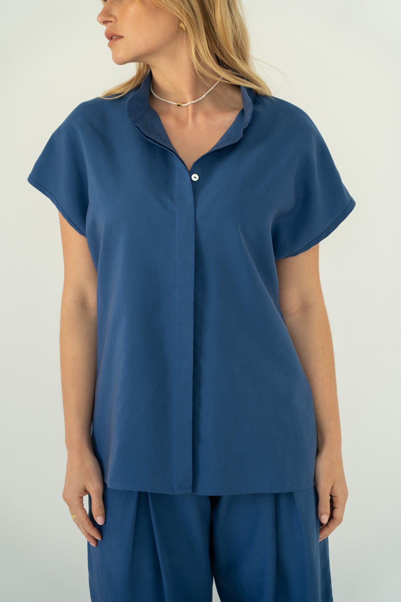 Camisa AMÁLIA - azul Alentejo