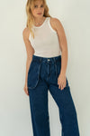 Calças BENI denim - azul jeans